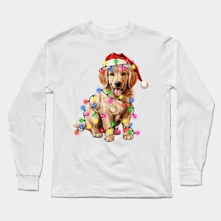 Christmas Golden Retriever Long Sleeve T-Shirt